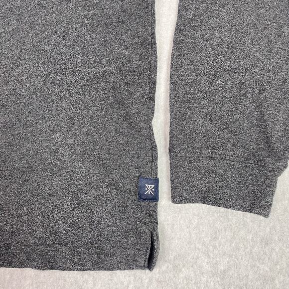 Roark Shirt Mens L Grey Long Sleeve Henley - Picture 3 of 7